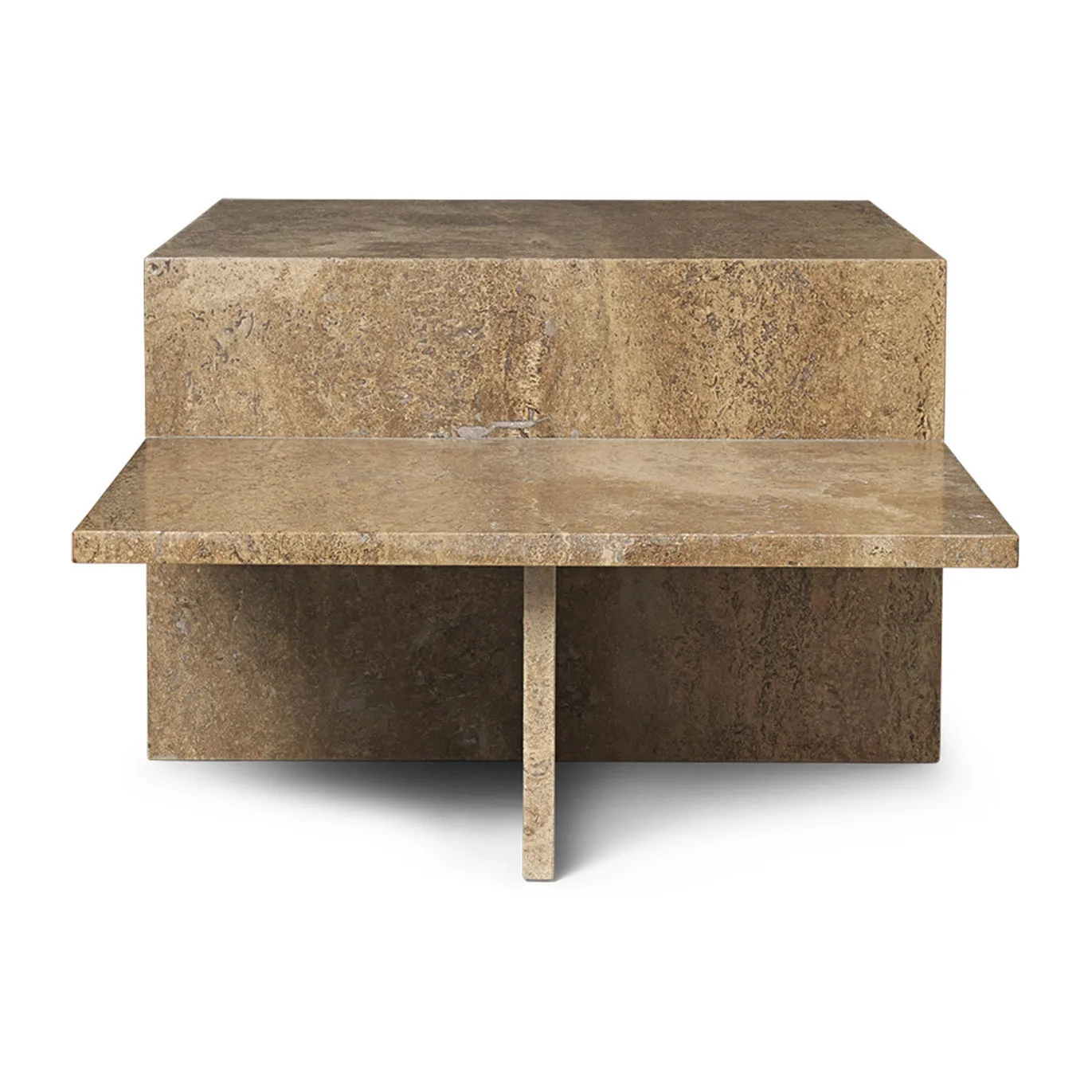 Table basse Distinct, Dark Brown Travertine
 Ferm Living