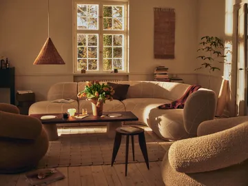 Table basse Grova - Travertin, 155x55x34 m - Ferm Living