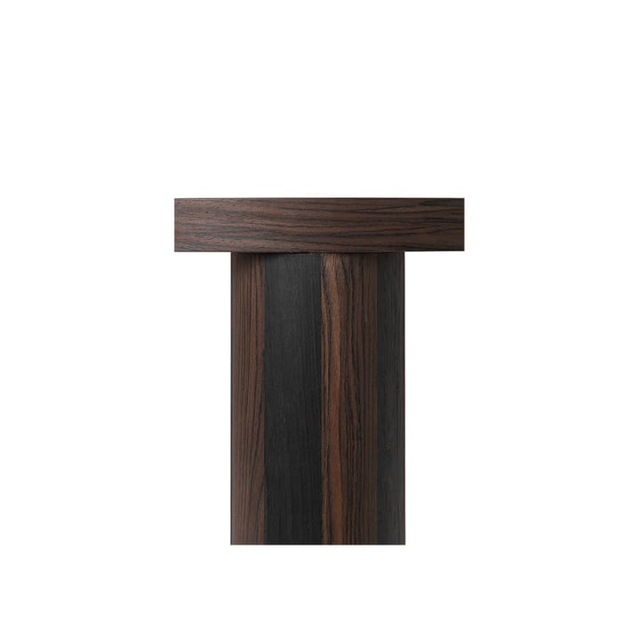 Table basse Post - oak smoked, small, lines - ferm LIVING