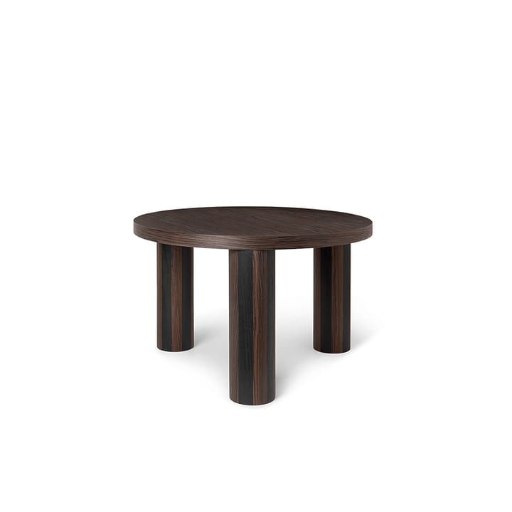 Table basse Post - oak smoked, small, lines - Ferm LIVING