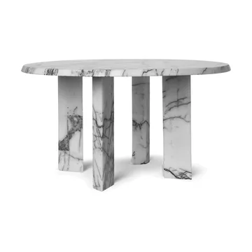 Table basse Taula Ø67x35 cm - White-charcoal - Ferm Living