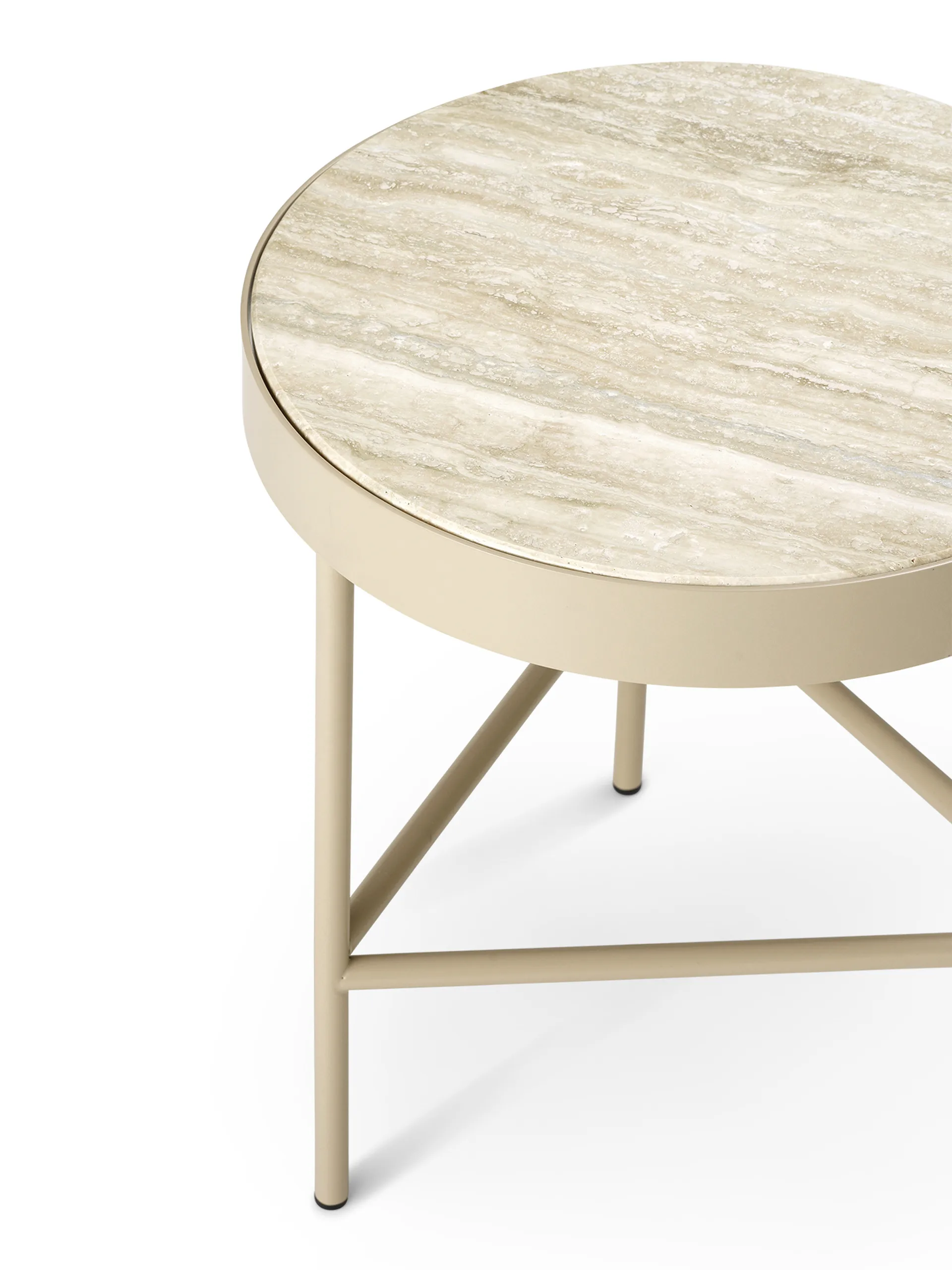 Table basse Travertin Ø40 cm, Cashmere Ferm Living