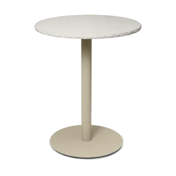Table bistrot Mineral - Bianco curia, cashmere - Ferm Living