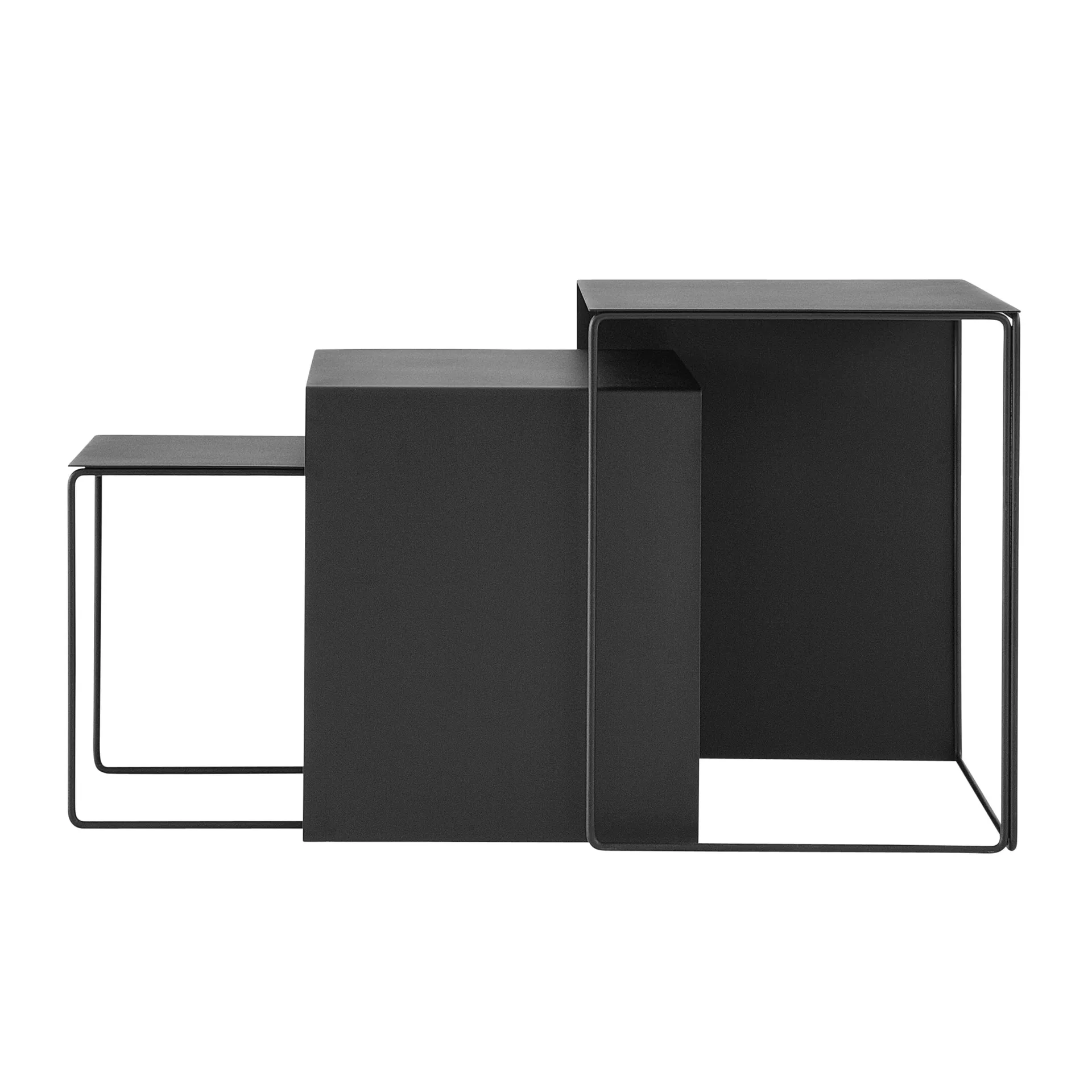 Table Cluster lot de 3, Noir Ferm Living