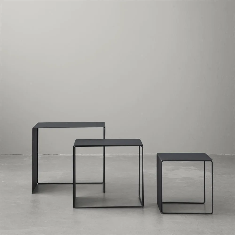 Table Cluster lot de 3, Noir Ferm Living