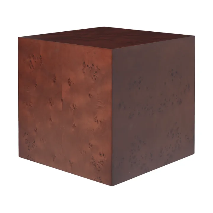 Table d'appoint Burl Cube 40x40 cm - Teint foncé - Ferm Living