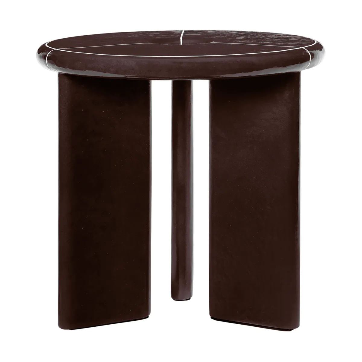 Table d'appoint Deya Ø47x45 cm, Chestnut brown Ferm Living