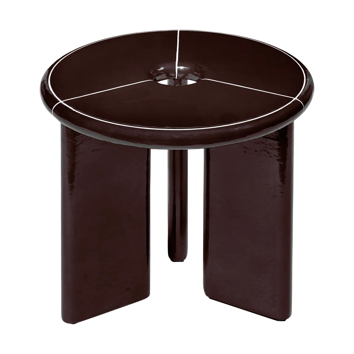 Table d'appoint Deya Ø47x45 cm, Chestnut brown Ferm Living