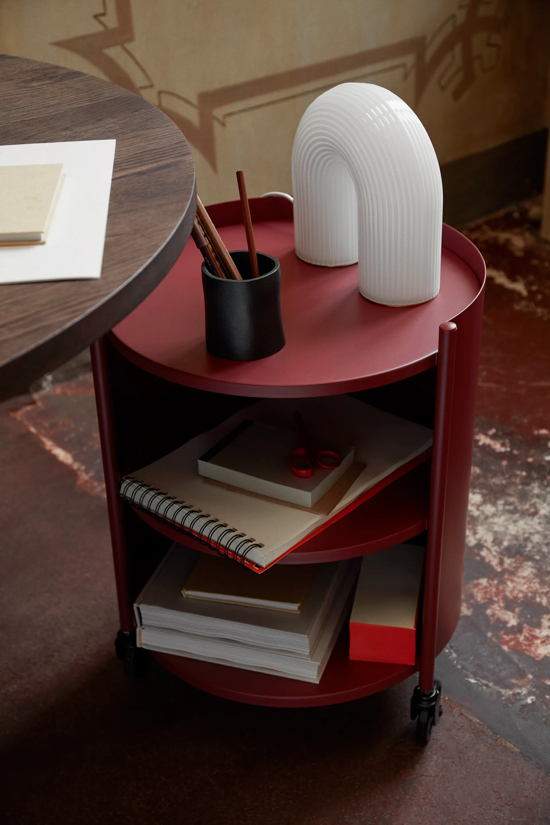 Table d'appoint Eve, Mahogany Red Ferm Living