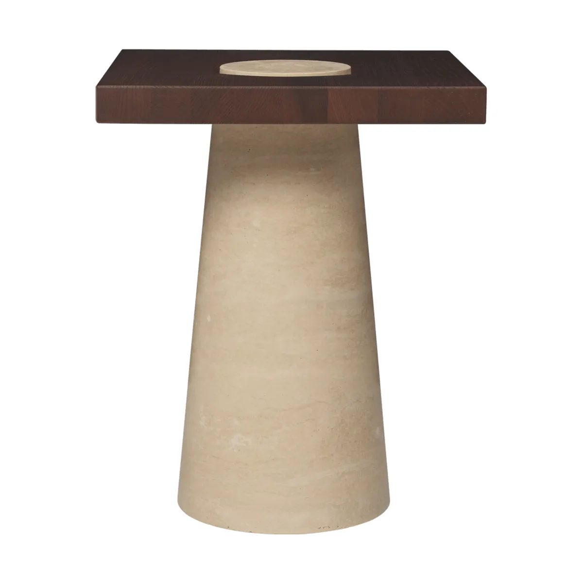Table d’appoint Grova, Travertin, 40x40x50 cm Ferm Living
