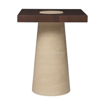 Table d’appoint Grova - Travertin, 40x40x50 cm - Ferm Living