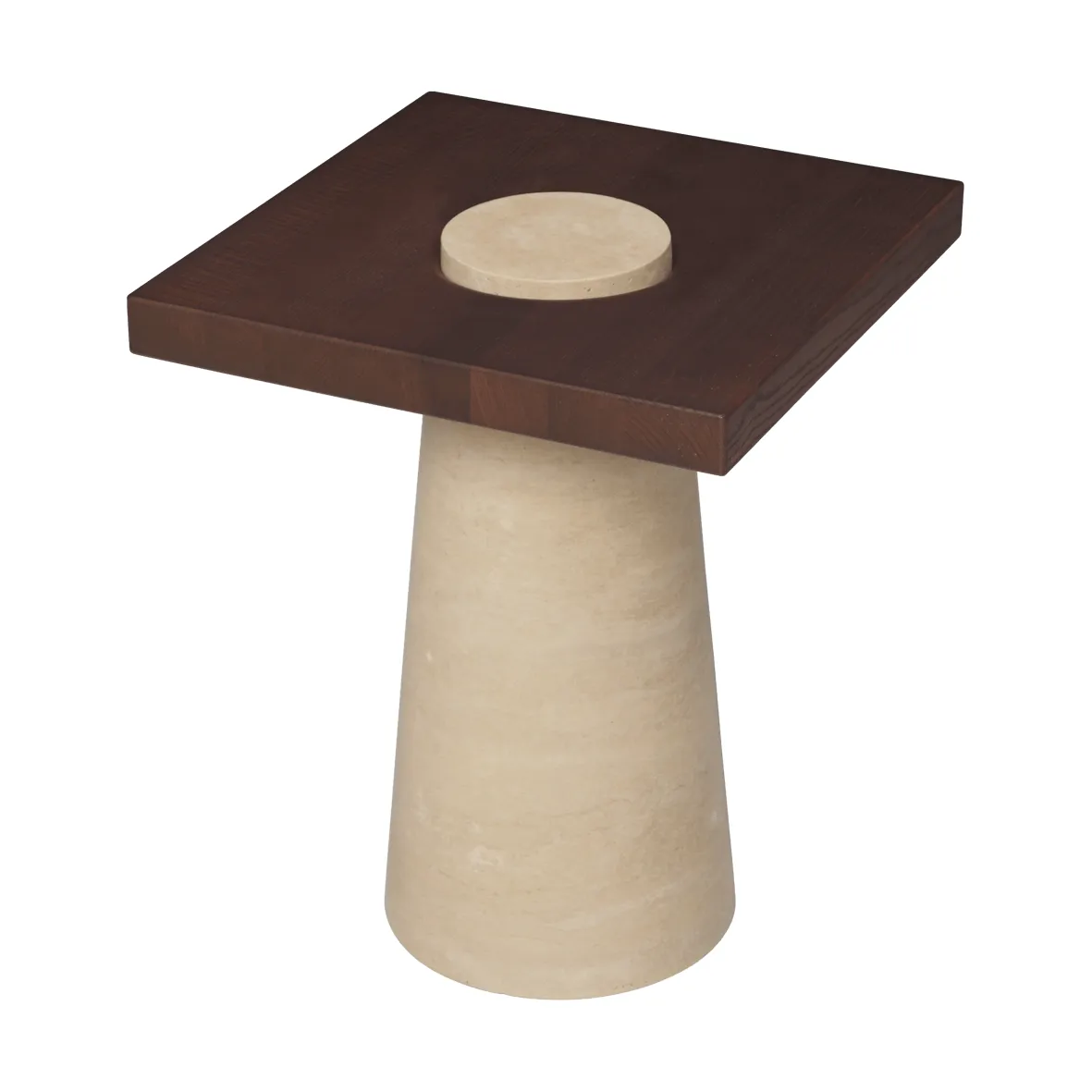 Table d’appoint Grova, Travertin, 40x40x50 cm Ferm Living