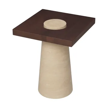 Table d’appoint Grova - Travertin, 40x40x50 cm - Ferm Living