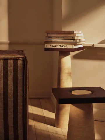 Table d’appoint Grova - Travertin, 40x40x50 cm - Ferm Living