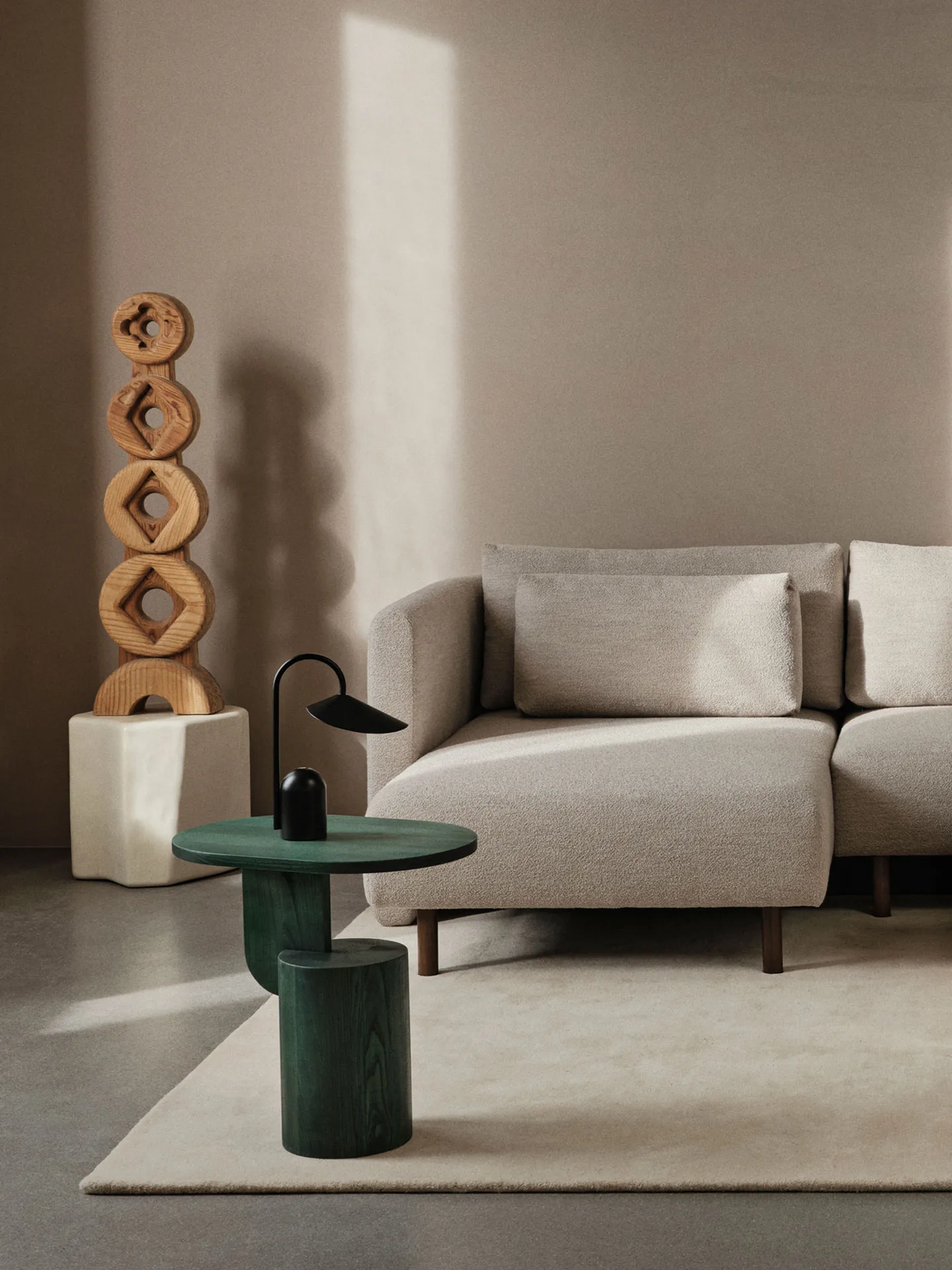 Table d’appoint Insert, Myrtle Green Stained Ferm Living