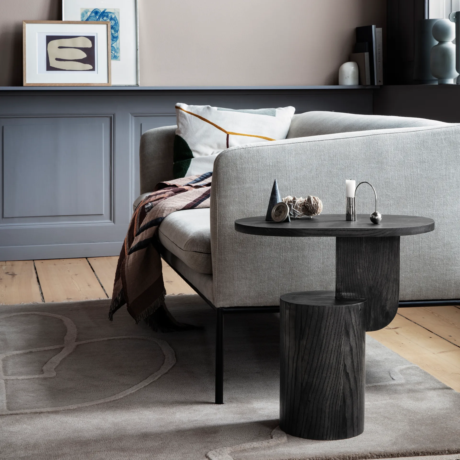 Table d’appoint Insert, noir Ferm Living