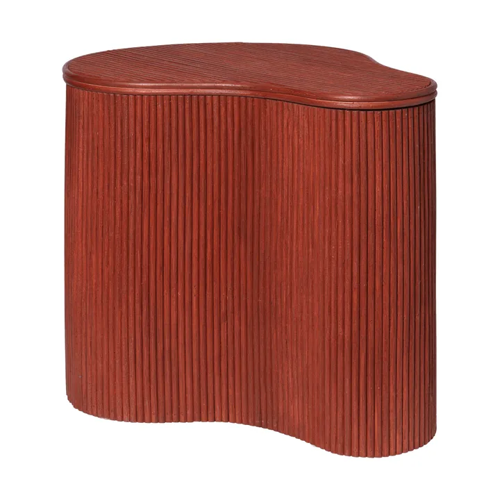 Table d'appoint Isola avec rangement - Oxide red - Ferm Living