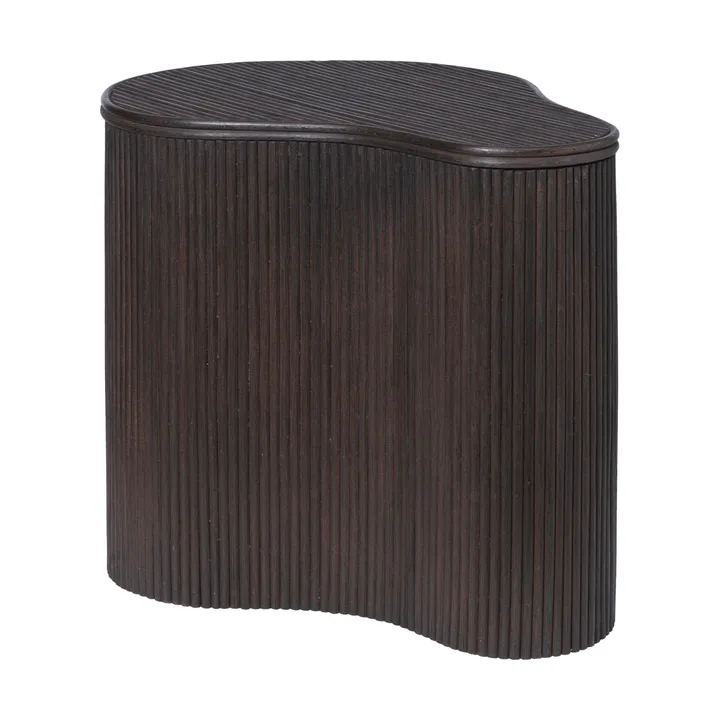 Table d'appoint Isola avec rangement - Teint foncé - Ferm Living