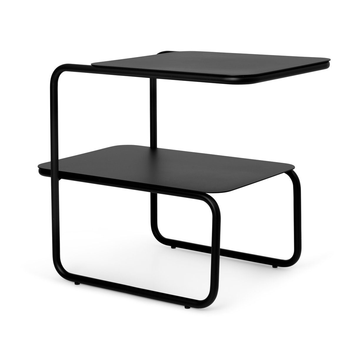 ferm LIVING Table d’appoint Level Black | Design Scandinave | Tables d'appoint | Noir