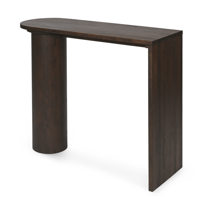Table d'appoint Pylo Console Table 85x36x100 cm, Chêne teinté foncé Ferm Living