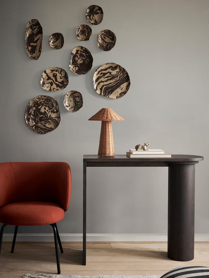Table d'appoint Pylo Console Table 85x36x100 cm, Chêne teinté foncé Ferm Living