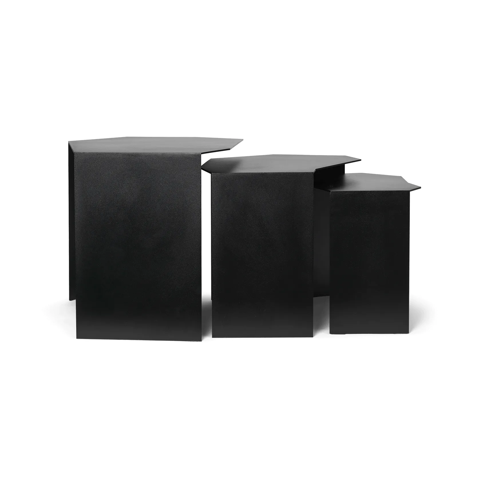 Table Shard cluster Lot de 3, Black Ferm Living