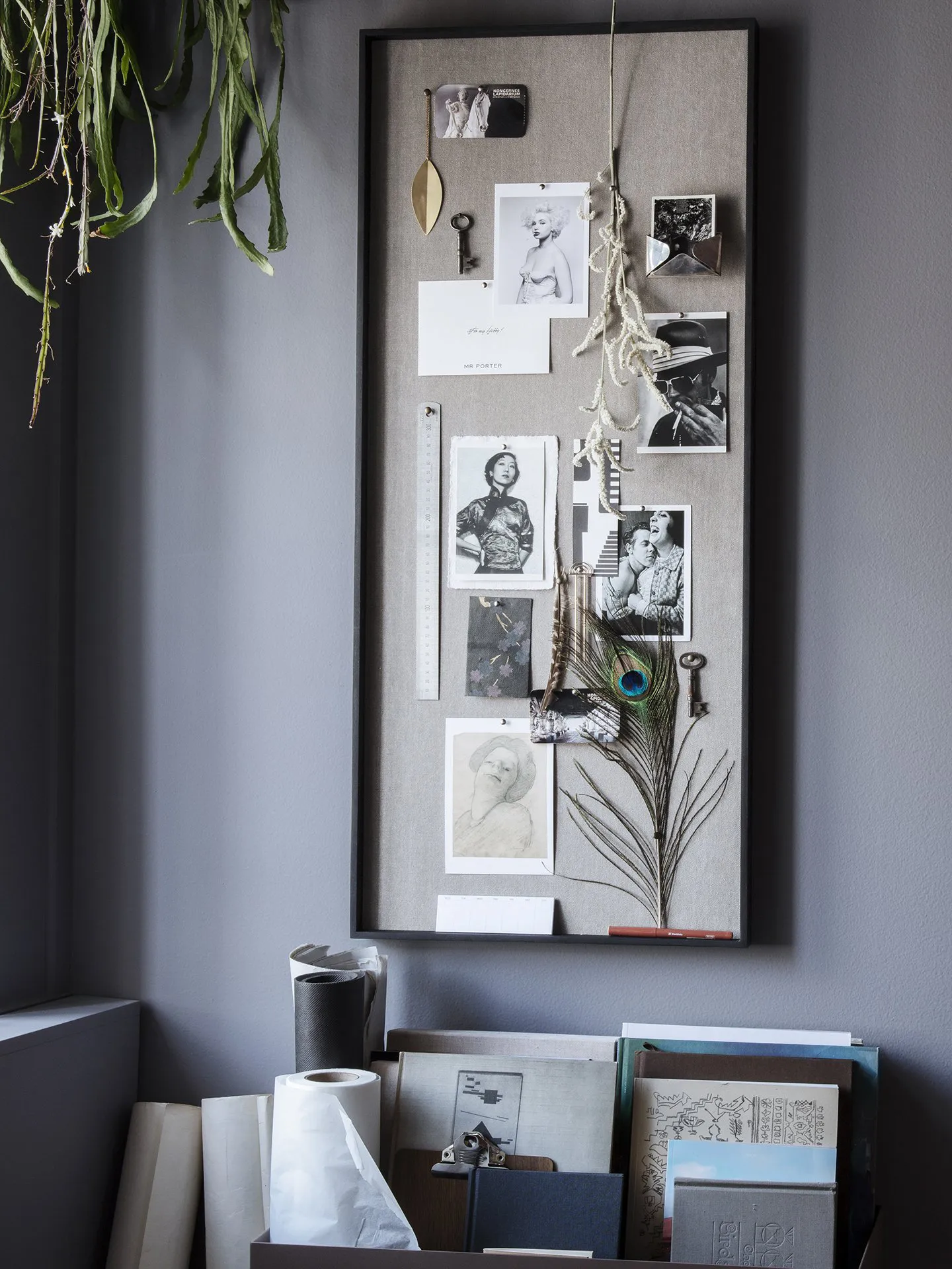 Tableau-mémo Scenery 45x100 cm, Beige Ferm Living