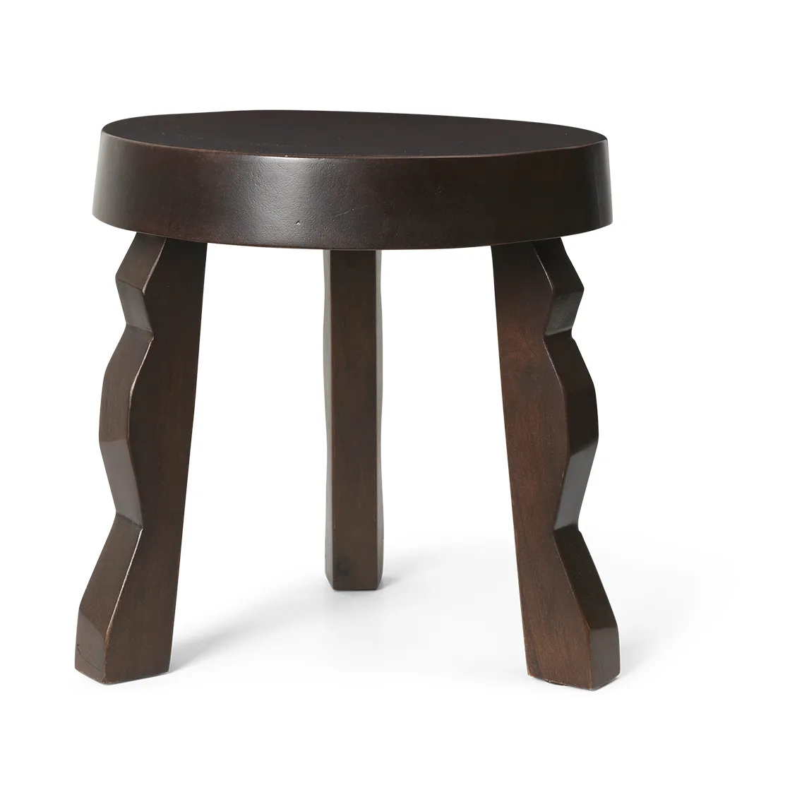 Ferm Living Tabouret Faye Mangue foncée tachetée | Design Scandinave | Tabourets | Marron