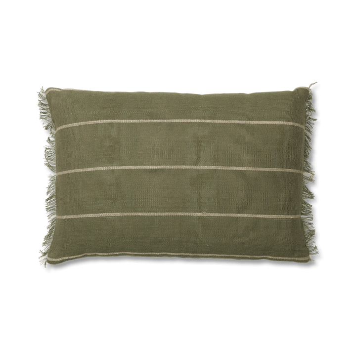 Taie Calm 40x60 cm - Olive-Blanc cassé - Ferm LIVING