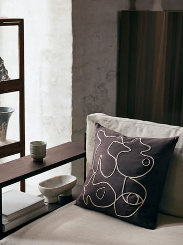 Taie Figure 50x50 cm - Café-Sable - Ferm Living