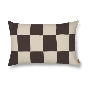 Taie Fold patchwork 40x60 cm - Coffee-undyed - Ferm Living