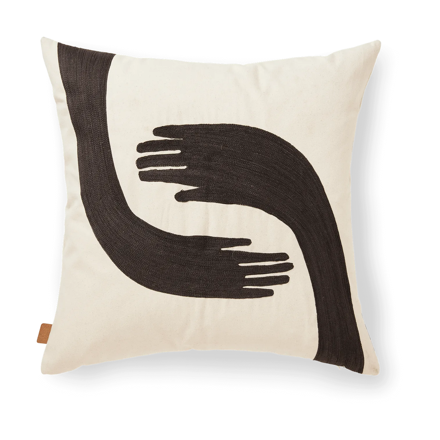 Taie Pose 50x50 cm, Coffee-undyed Ferm Living