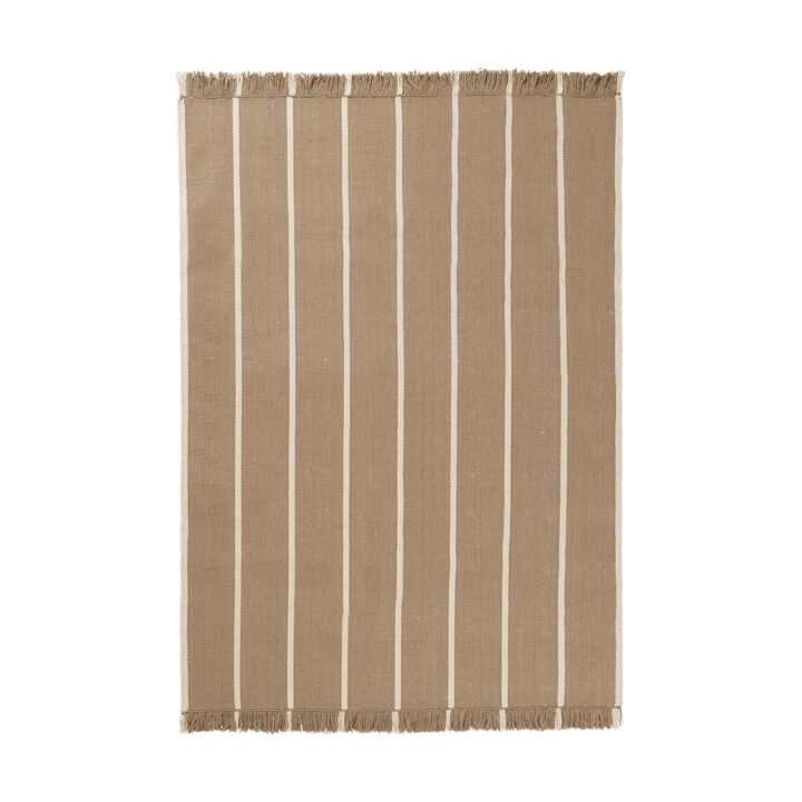 Tapis Calm kelim - Dark Sand, Off-white, 140x200 cm - Ferm LIVING