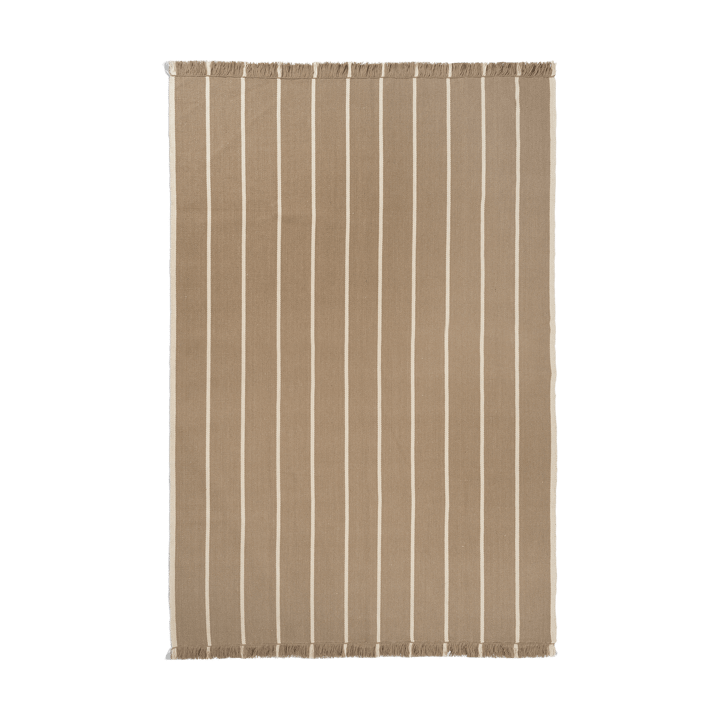 Tapis Calm kelim - Dark Sand, Off-white, 200x300 cm - ferm LIVING