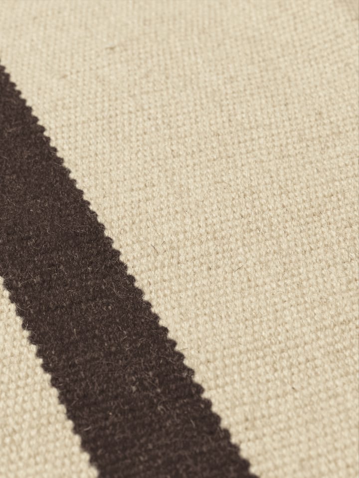 Tapis Calm kelim, Off-white, Coffee, 200x300 cm Ferm Living