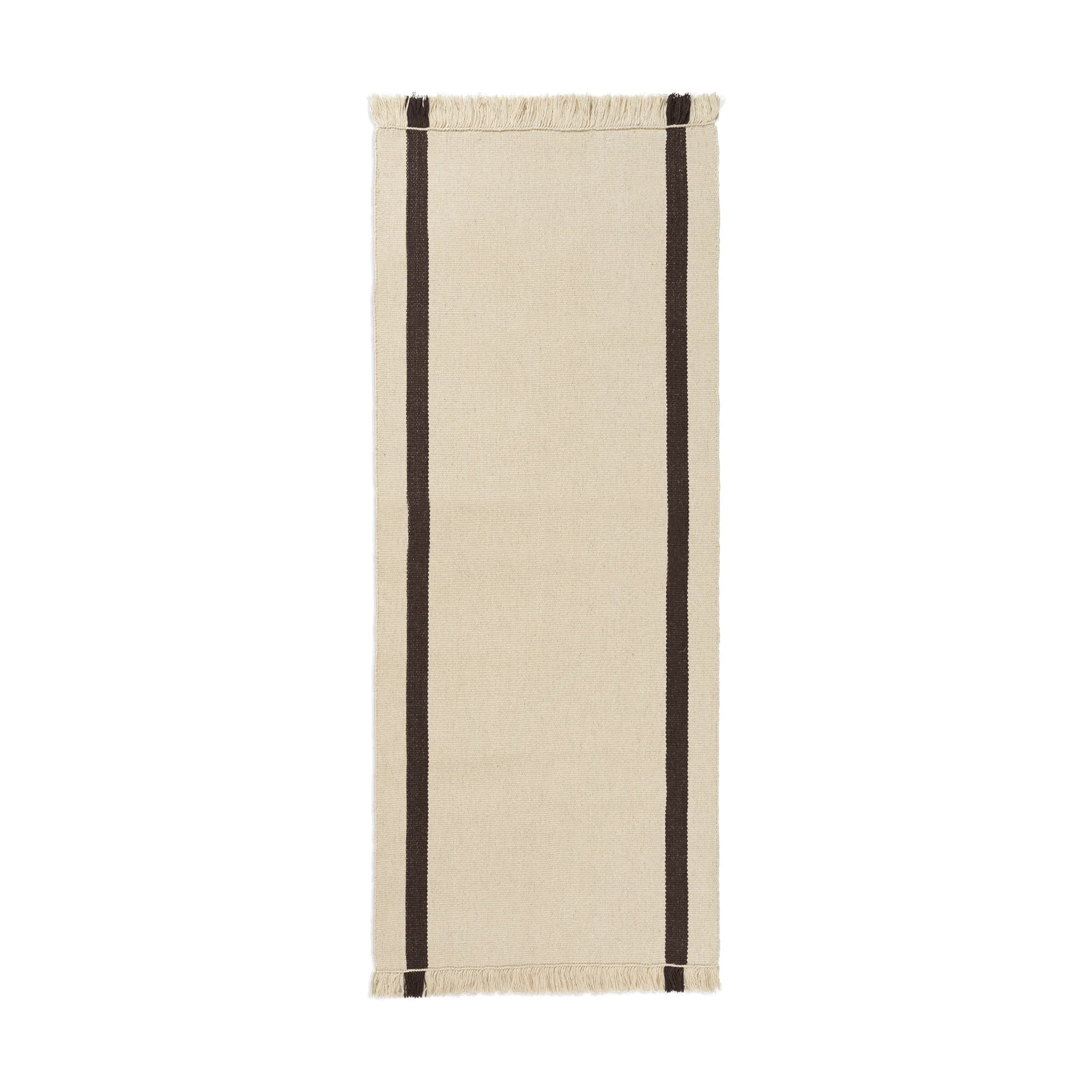 Tapis de couloir Calm kelim, Off-white, Coffee, 80x200 cm Ferm Living