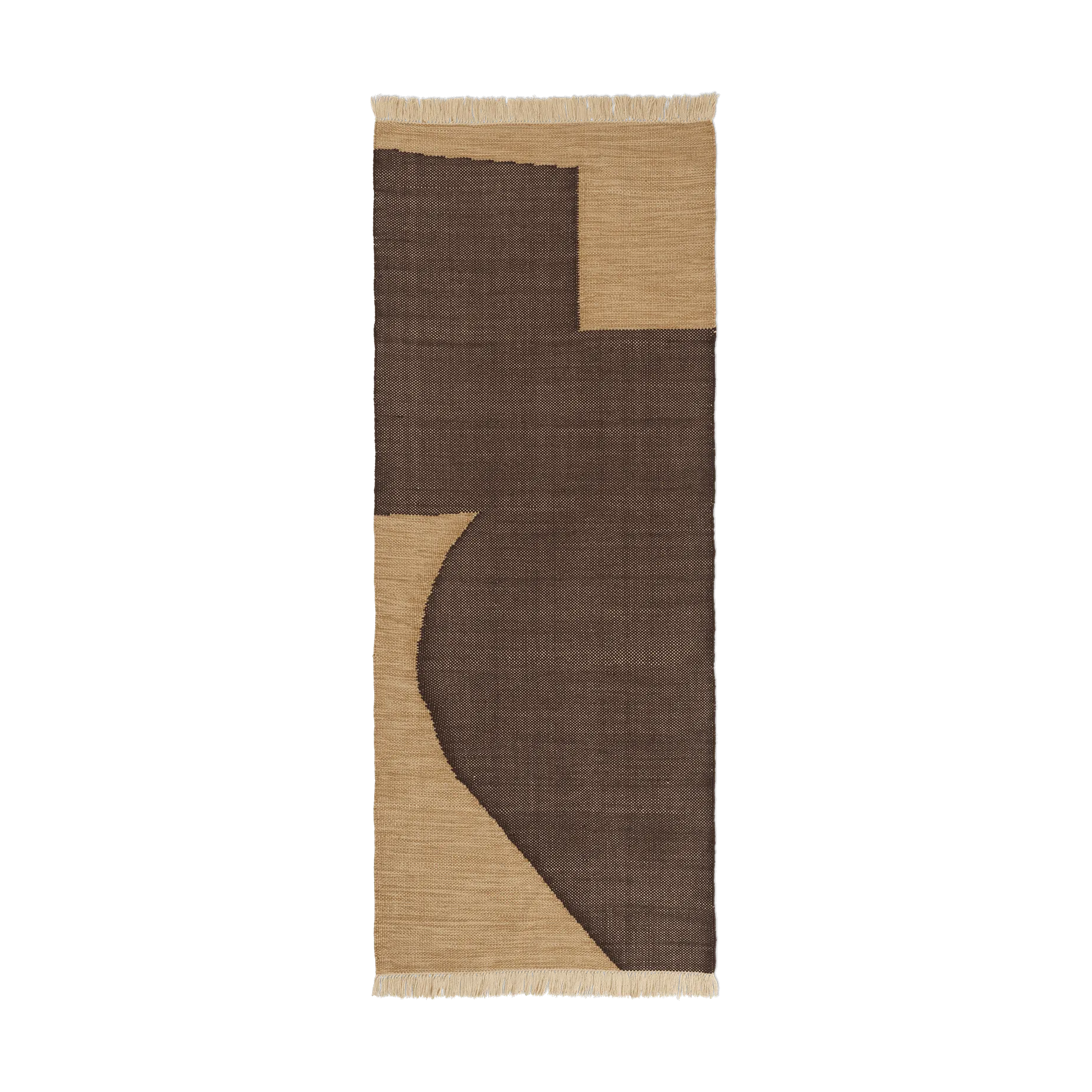 Tapis de couloir Forene, Tan-Chocolate, 80x200 cm Ferm Living