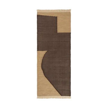 Tapis de couloir Forene - Tan-Chocolate, 80x200 cm - Ferm Living