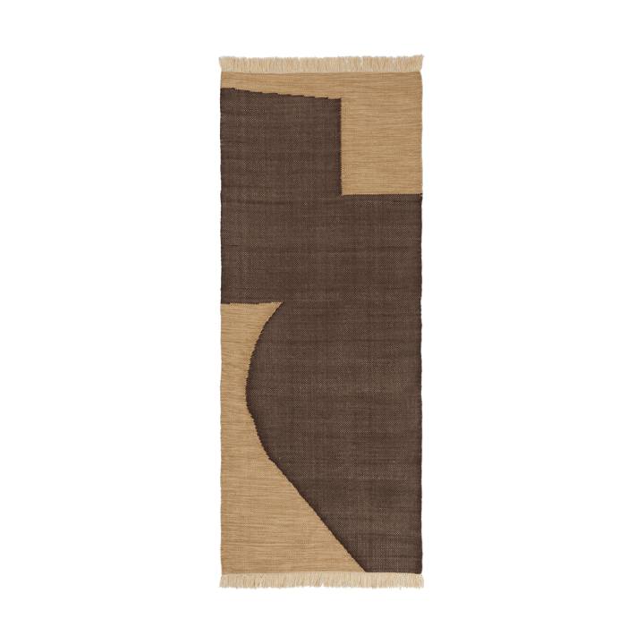 Tapis de couloir Forene - Tan-Chocolate, 80x200 cm - ferm LIVING