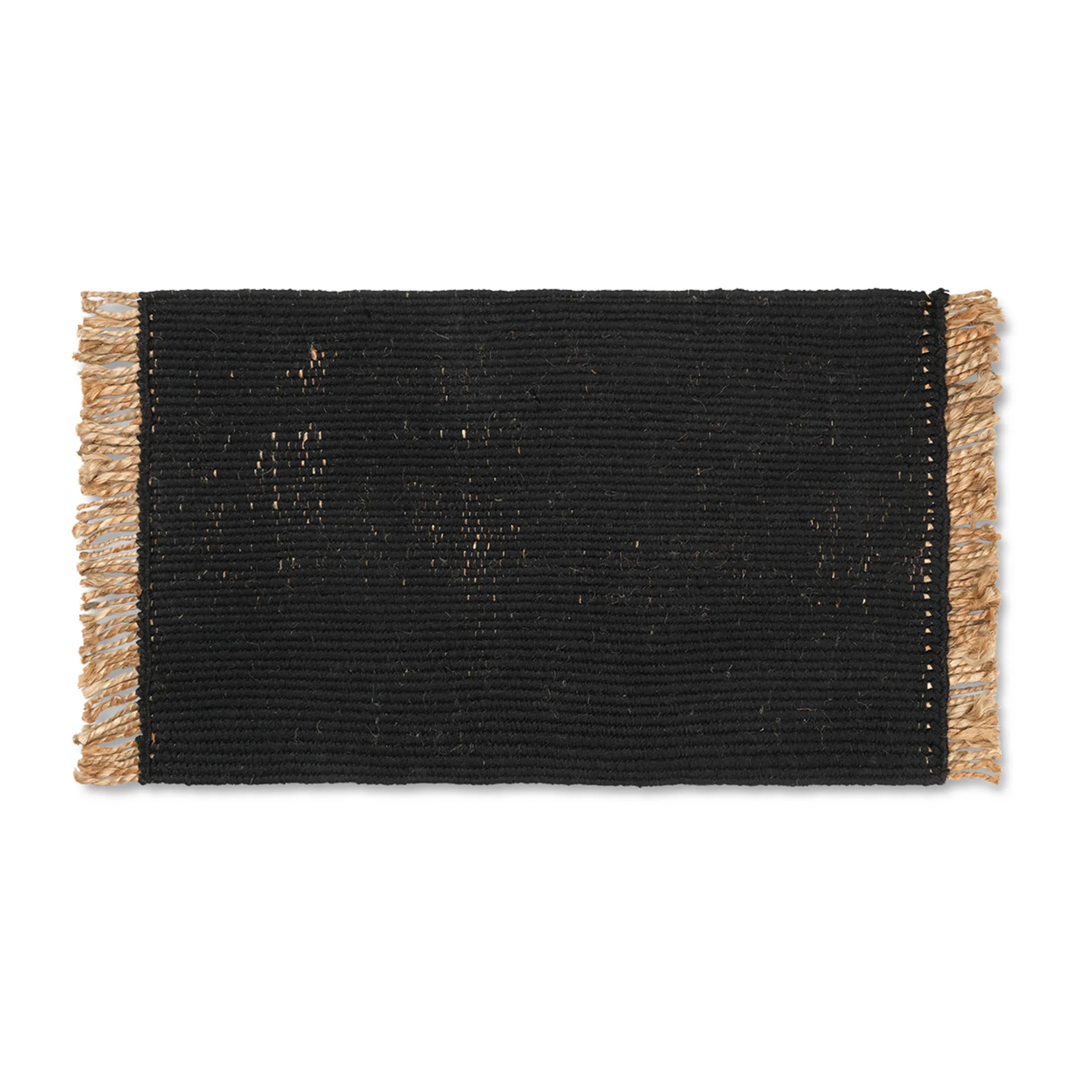 Tapis de porte Block 50x80 cm, Black-natural Ferm Living