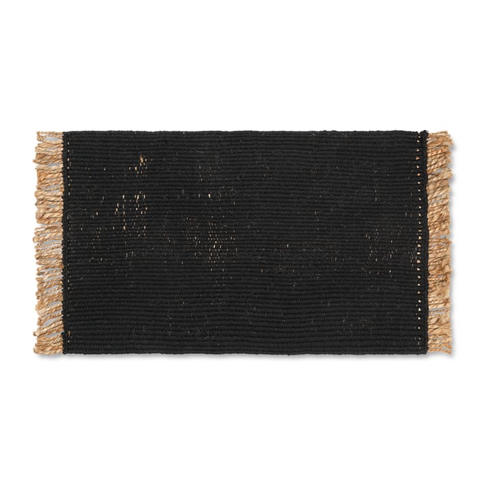 Tapis de porte Block 50x80 cm - Black-natural - Ferm LIVING