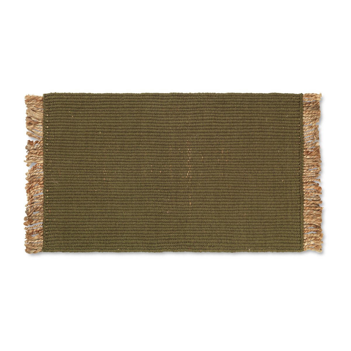 ferm LIVING Tapis de porte Block 50x80 cm Olive-natural