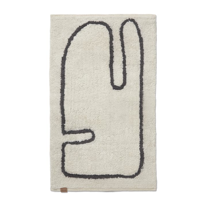 Tapis de salle de bain Lay 50x70 cm  - Off white-coffee - ferm LIVING