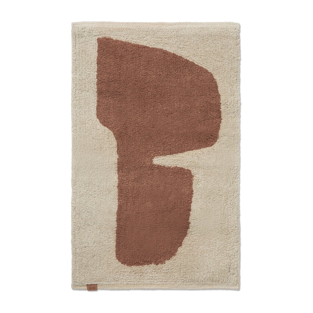 ferm LIVING Tapis de salle de bain Lay 50x70 cm Parchment-rust