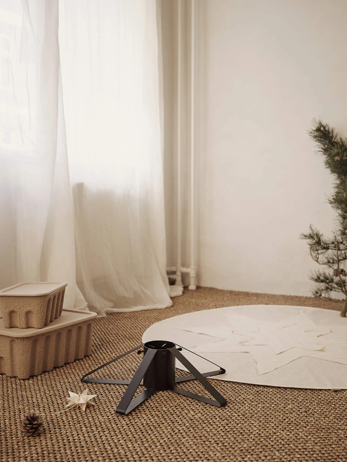 Tapis de sapin de Noël Vela Star, Natural Ferm Living