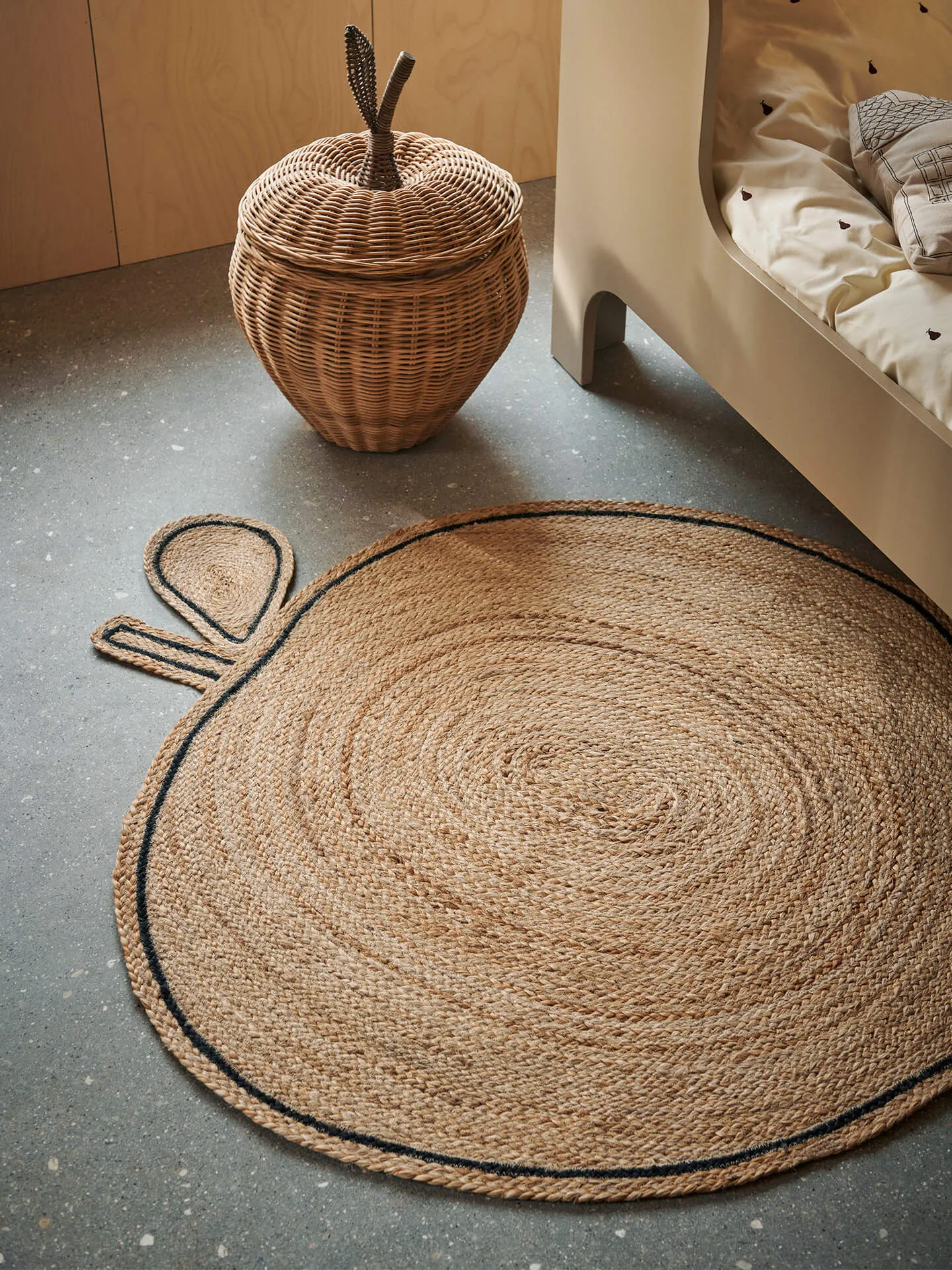 Tapis en jute Apple braided, Naturel Ferm Living