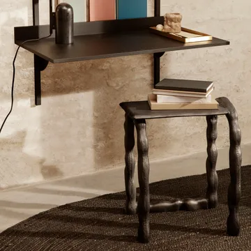 Tapis en jute Eternal Oval Large - Black - Ferm Living