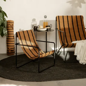 Tapis en jute oval Eternal small - Black - Ferm Living