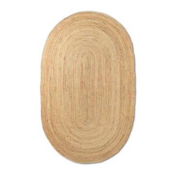 Tapis en jute oval Eternal small - Natural - Ferm Living