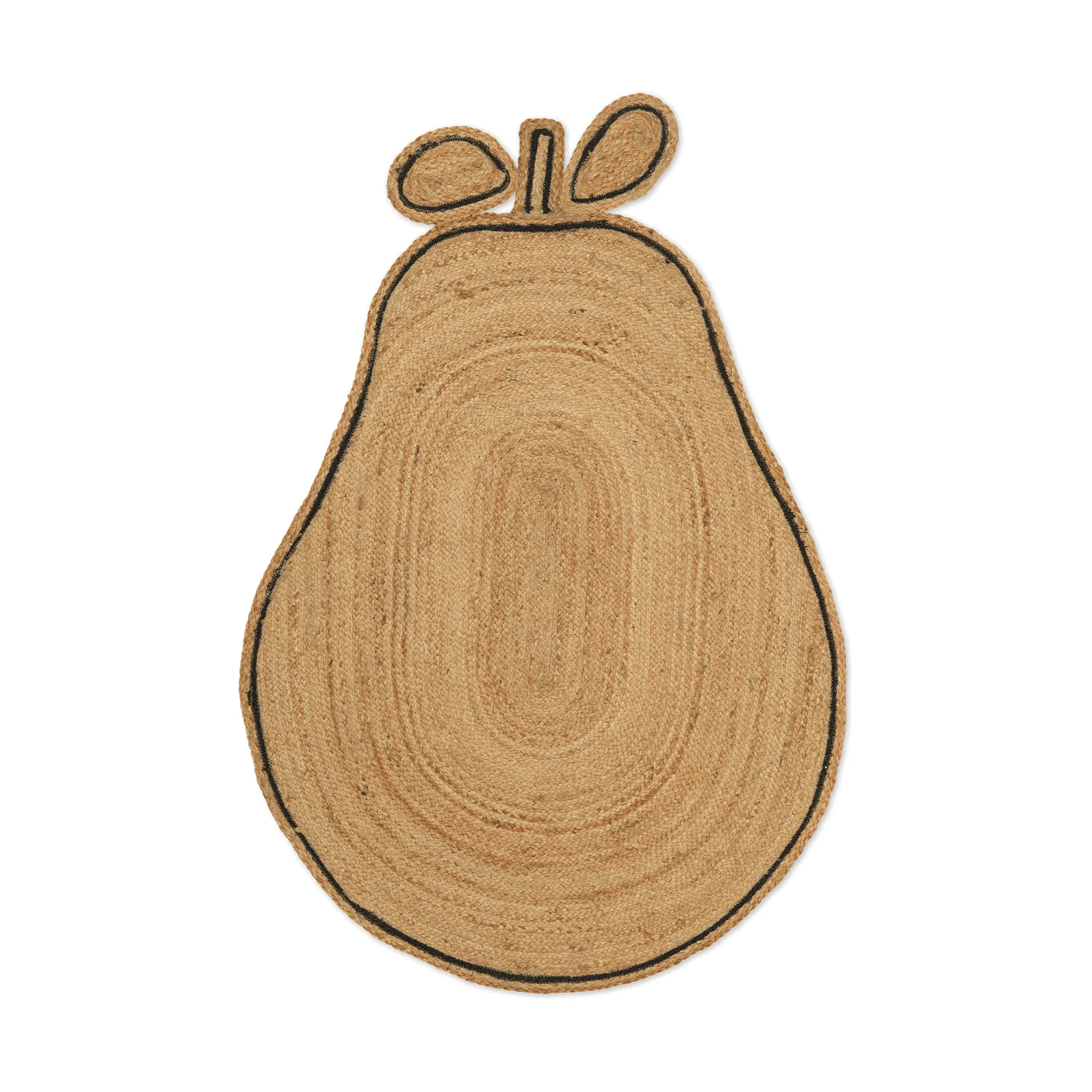 Tapis en jute Pear braided, Naturel Ferm Living
